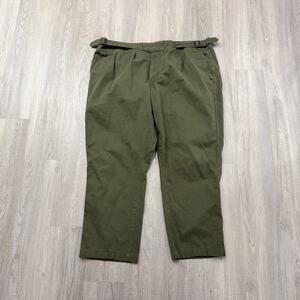 J Peterman Gurkha Pants Men's 42 (Fits 42x27) Army Fatigue Buckle Twill Trouser